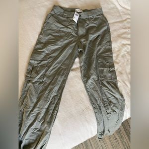 Abercrombie Green Cargo Pants - MEDIUM LONG